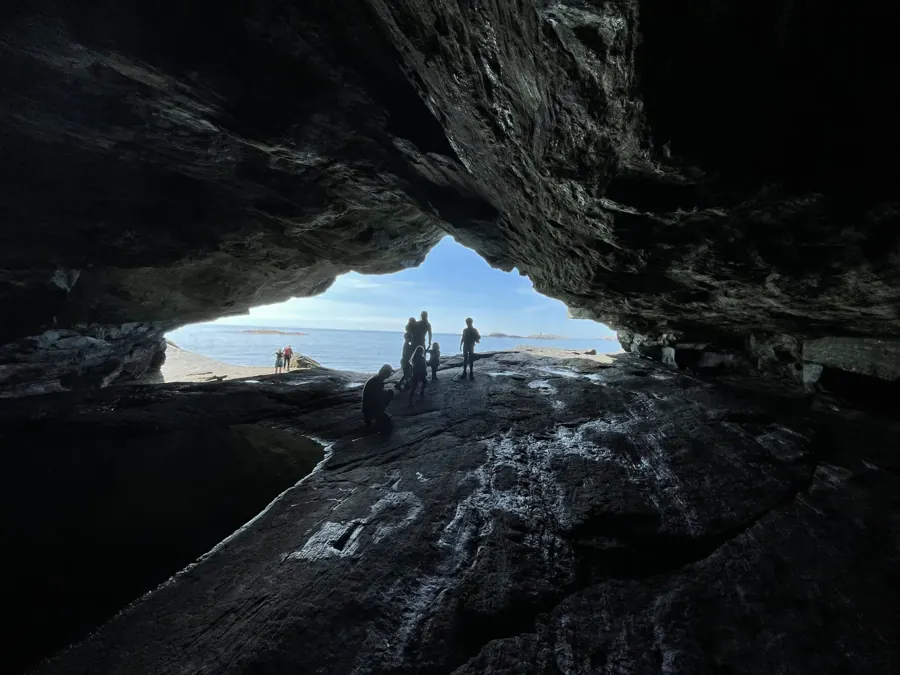 Inside the Bekhilderen sea cave